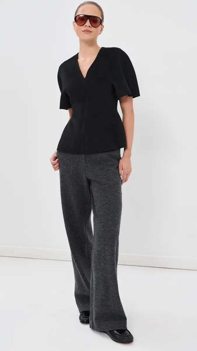 Lisa Yang Double V Neck Top | Thumbnail 5 Lisa Yang Double V Neck Top | Thumbnail 5