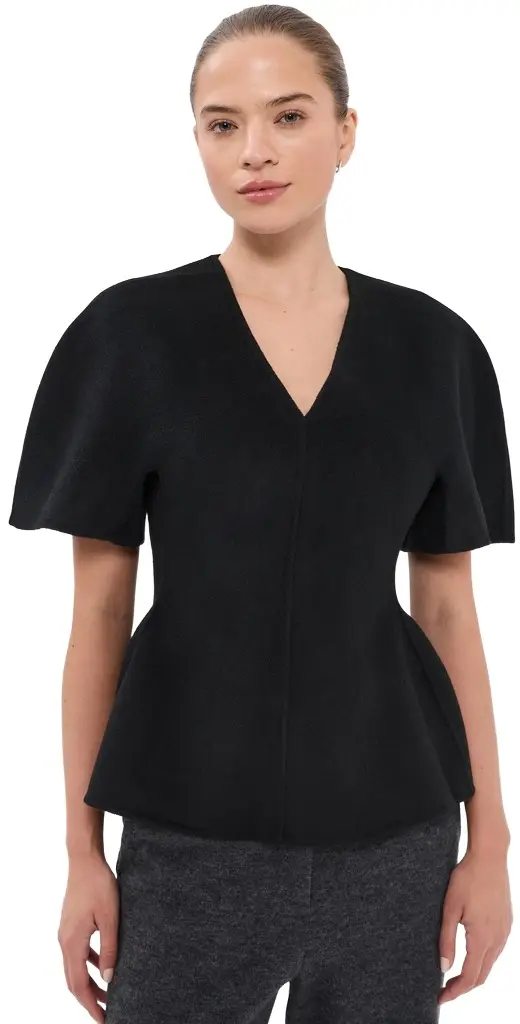 Double V Neck Top Double V Neck Top