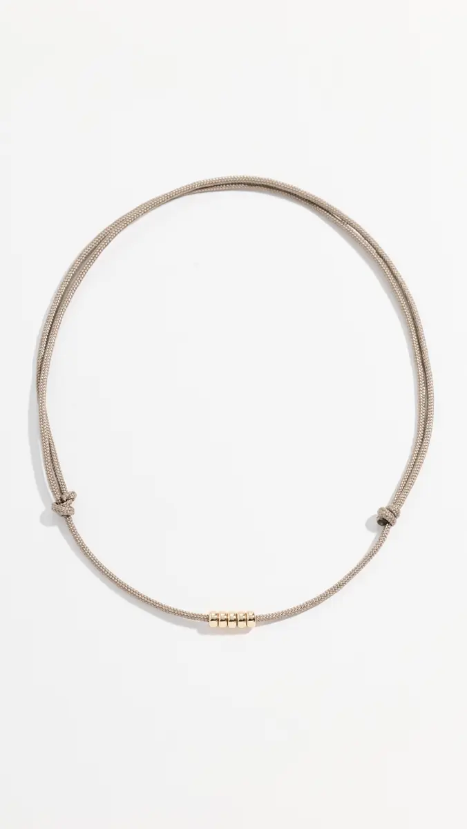 Zoë Chicco 14k Gold Rondelle Bead Paracord Necklace | Thumbnail 2 Zoë Chicco 14k Gold Rondelle Bead Paracord Necklace | Thumbnail 2