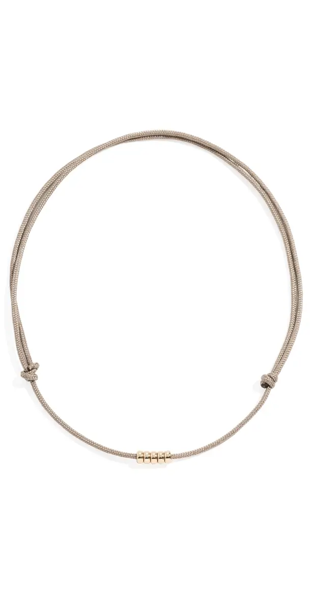 Zoë Chicco 14k Gold Rondelle Bead Paracord Necklace