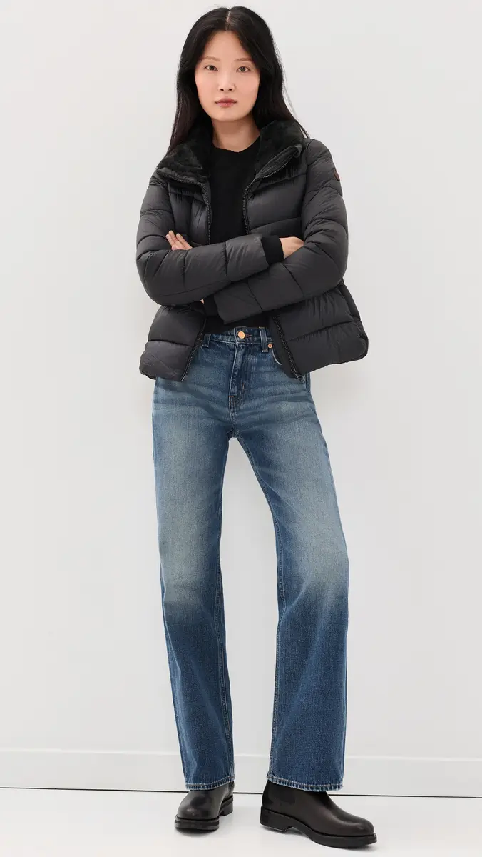 Save the Duck Mei Faux Fur Trim Quilted Coat | Thumbnail 5 Save the Duck Mei Faux Fur Trim Quilted Coat | Thumbnail 5