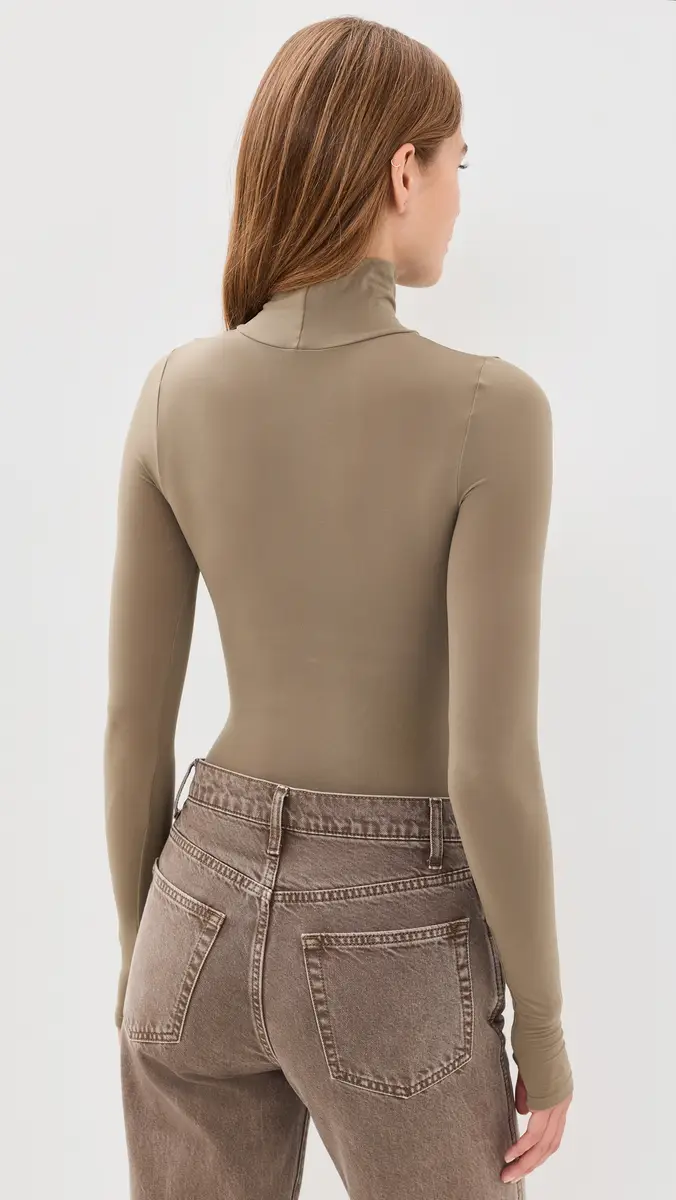 Commando Ballet Turtleneck Thong Bodysuit with Thumbholes | Thumbnail 3 Commando Ballet Turtleneck Thong Bodysuit with Thumbholes | Thumbnail 3