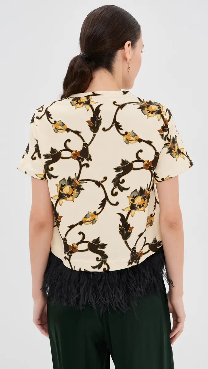 La DoubleJ La Scala Tee with Feathers Buttercup | Thumbnail 3 La DoubleJ La Scala Tee with Feathers Buttercup | Thumbnail 3
