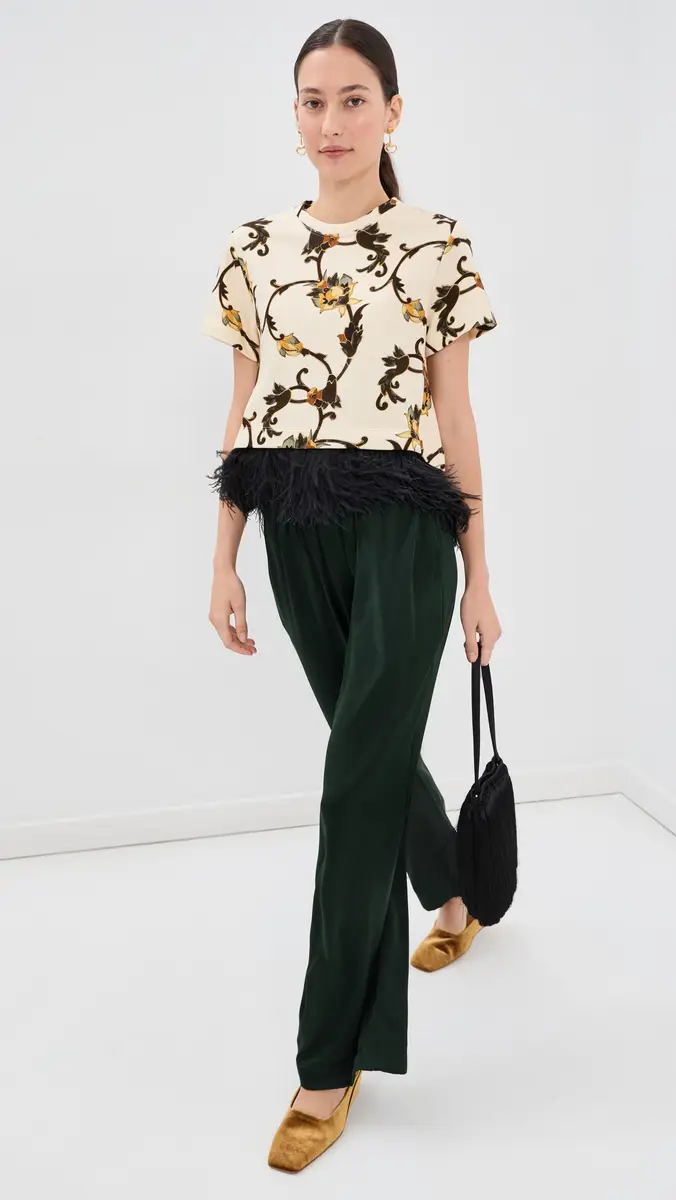 La DoubleJ La Scala Tee with Feathers Buttercup | Thumbnail 5 La DoubleJ La Scala Tee with Feathers Buttercup | Thumbnail 5