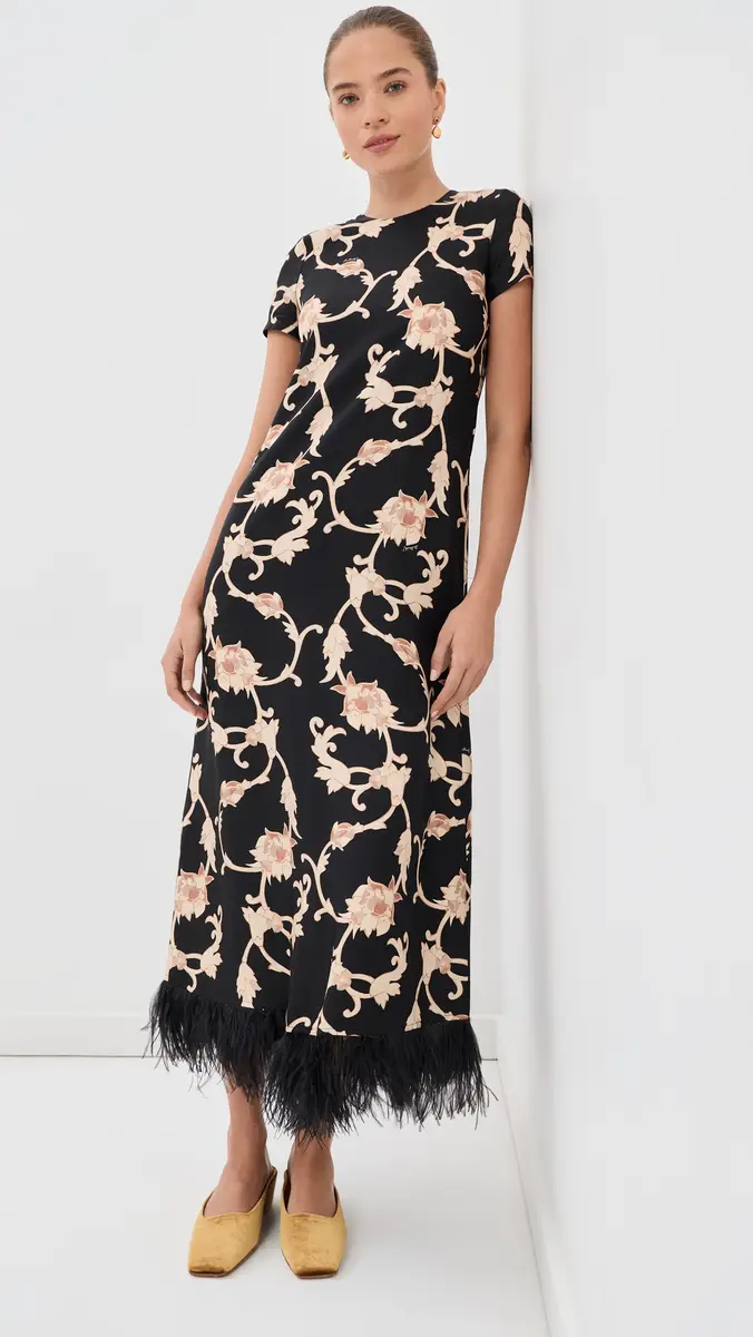 La DoubleJ Swing Dress with Feathers Buttercup | Thumbnail 2 La DoubleJ Swing Dress with Feathers Buttercup | Thumbnail 2