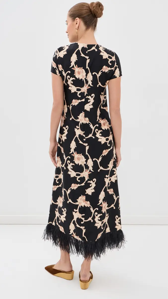 La DoubleJ Swing Dress with Feathers Buttercup | Thumbnail 3 La DoubleJ Swing Dress with Feathers Buttercup | Thumbnail 3