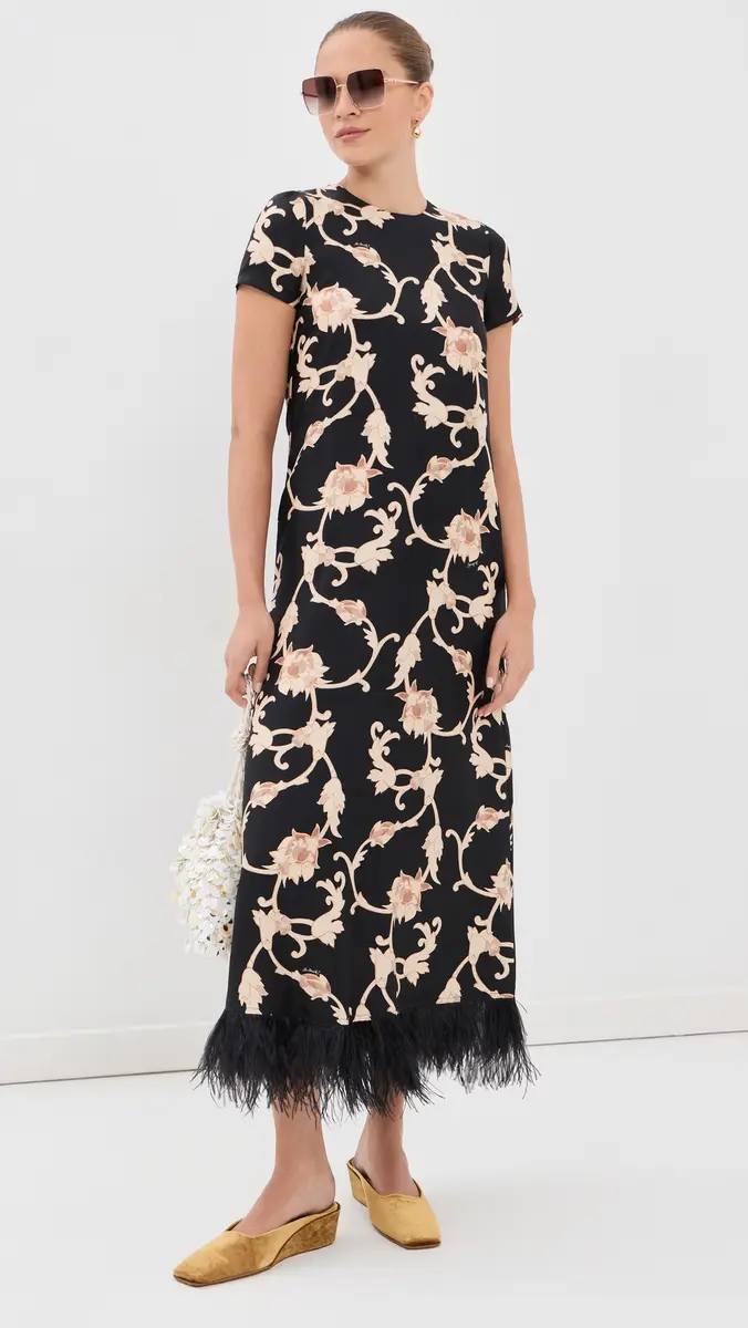 La DoubleJ Swing Dress with Feathers Buttercup | Thumbnail 5 La DoubleJ Swing Dress with Feathers Buttercup | Thumbnail 5
