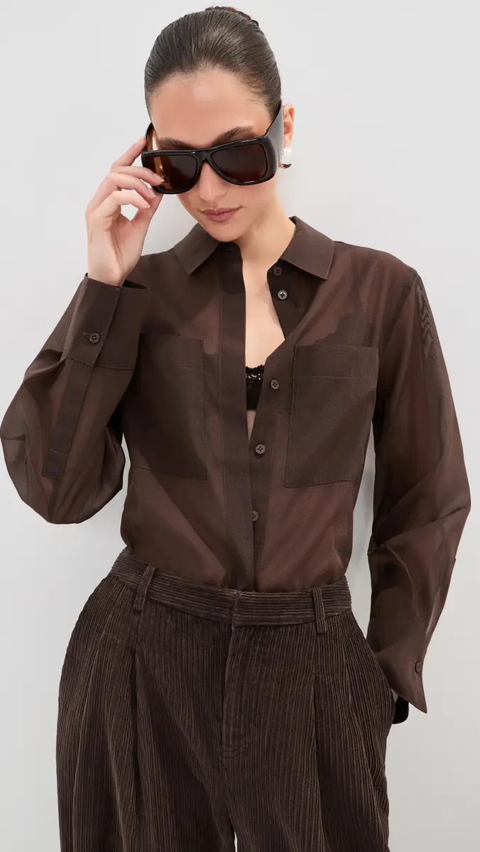 LE BOP Organza Button Down | Thumbnail 2 LE BOP Organza Button Down | Thumbnail 2