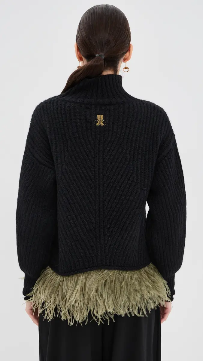 La DoubleJ High Kick Sweater with Feathers Solid | Thumbnail 3 La DoubleJ High Kick Sweater with Feathers Solid | Thumbnail 3