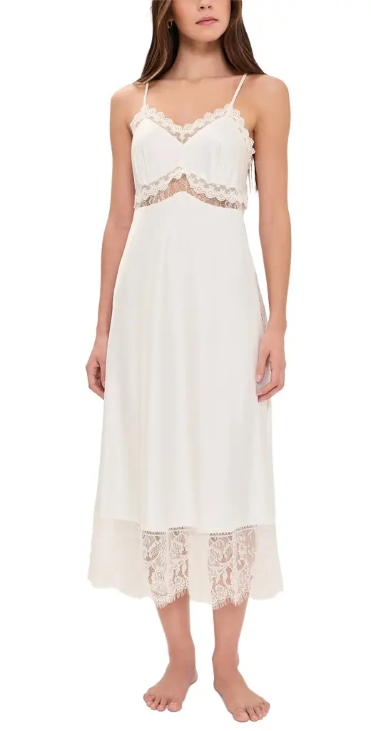 Flora Nikrooz Solid Stretch Charm Gown