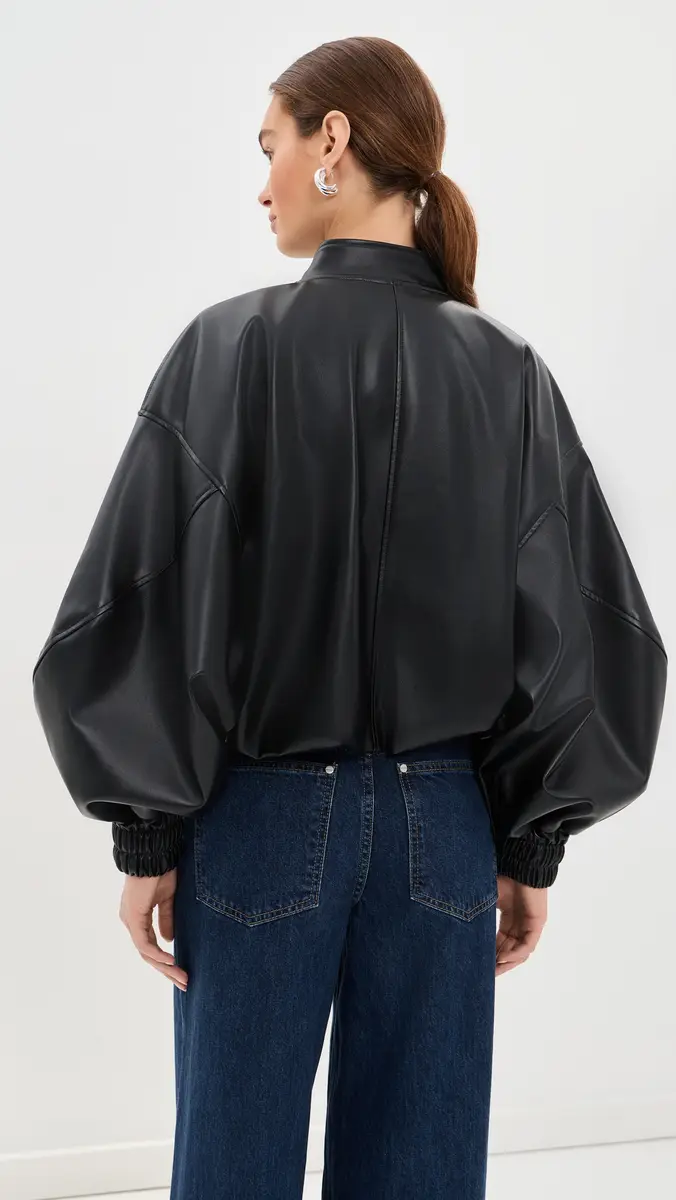 LE BOP Dawn Faux Leather Exaggerated Sleeve Jacket | Thumbnail 4 LE BOP Dawn Faux Leather Exaggerated Sleeve Jacket | Thumbnail 4