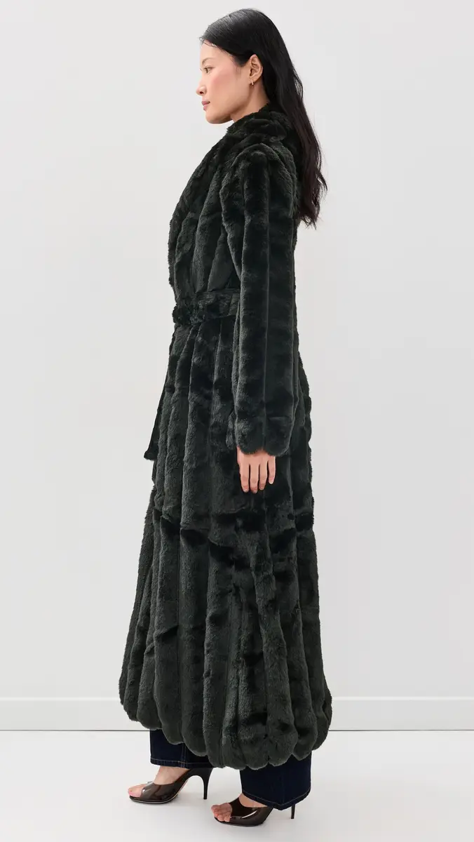 Bardot Marta Faux Fur Longline Coat | Thumbnail 4 Bardot Marta Faux Fur Longline Coat | Thumbnail 4