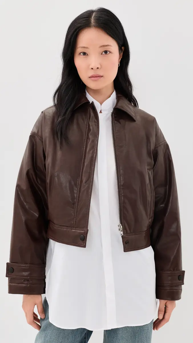 MSGM Leather Jacket | Thumbnail 2 MSGM Leather Jacket | Thumbnail 2