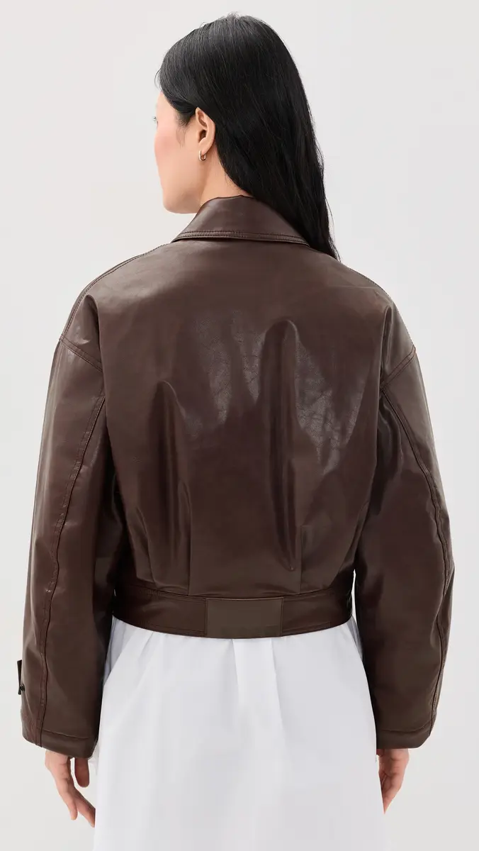 MSGM Leather Jacket | Thumbnail 3 MSGM Leather Jacket | Thumbnail 3
