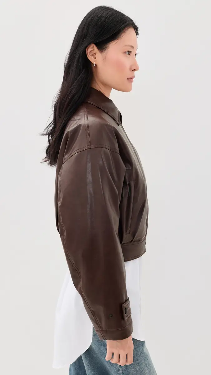 MSGM Leather Jacket | Thumbnail 4 MSGM Leather Jacket | Thumbnail 4