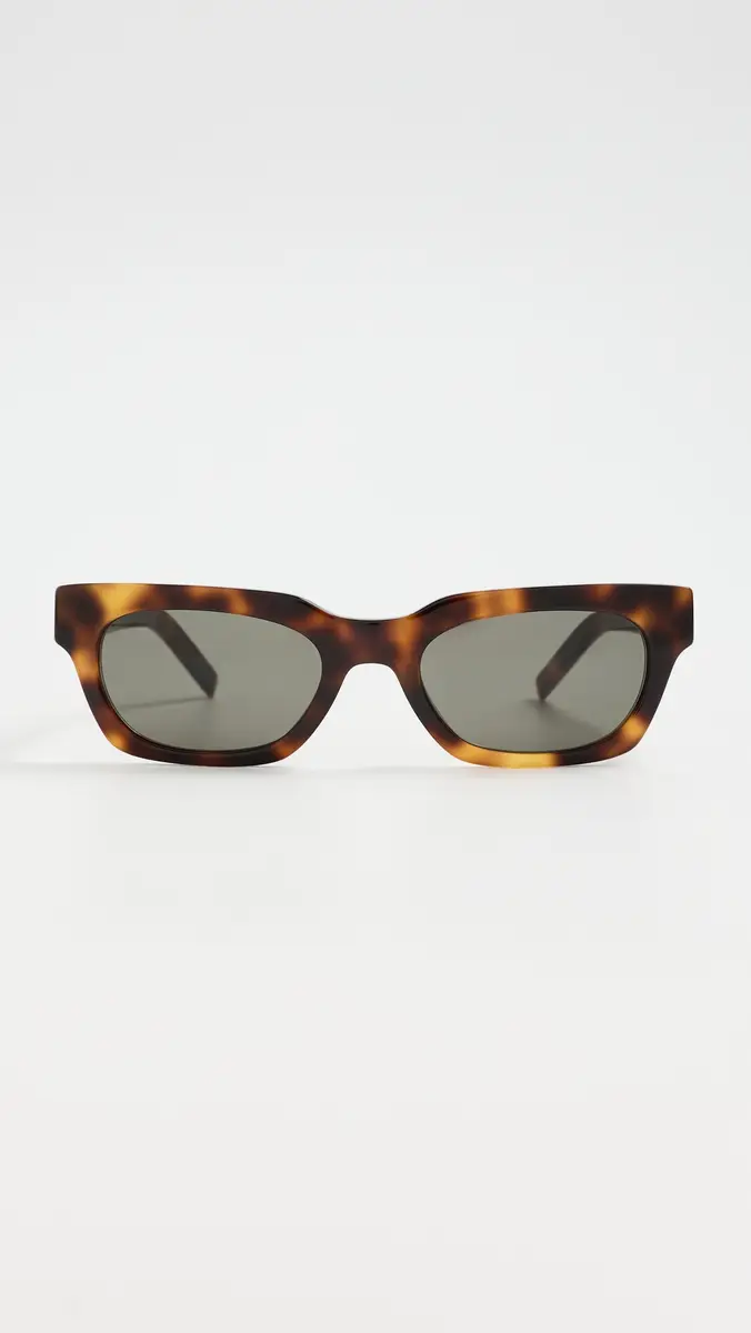 Saint Laurent Tortoise Rectangle Sunglasses | Thumbnail 2 Saint Laurent Tortoise Rectangle Sunglasses | Thumbnail 2