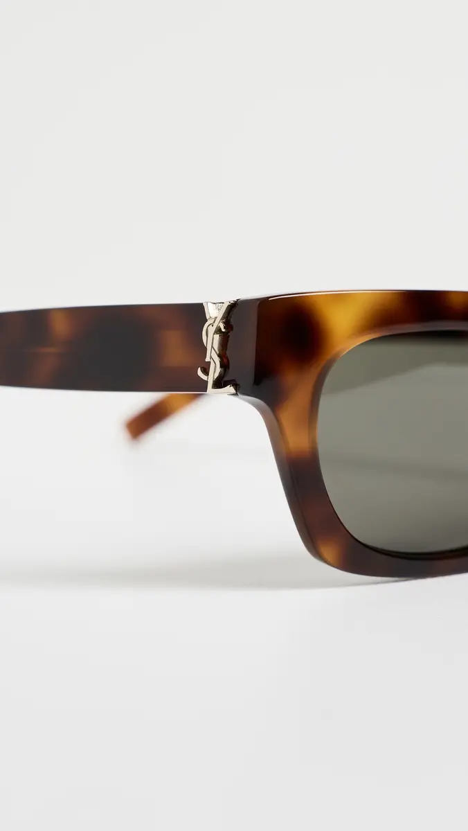 Saint Laurent Tortoise Rectangle Sunglasses | Thumbnail 5 Saint Laurent Tortoise Rectangle Sunglasses | Thumbnail 5