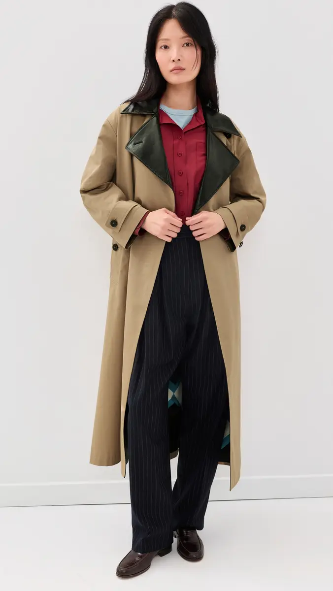 MSGM Gabardine Trench Coat | Thumbnail 2 MSGM Gabardine Trench Coat | Thumbnail 2