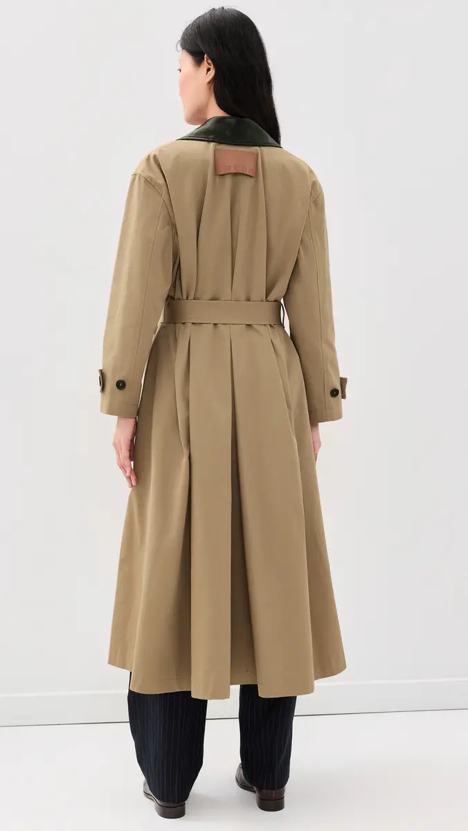 MSGM Gabardine Trench Coat | Thumbnail 3 MSGM Gabardine Trench Coat | Thumbnail 3