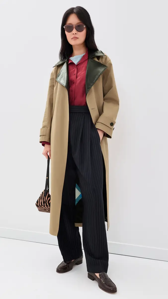 MSGM Gabardine Trench Coat | Thumbnail 5 MSGM Gabardine Trench Coat | Thumbnail 5