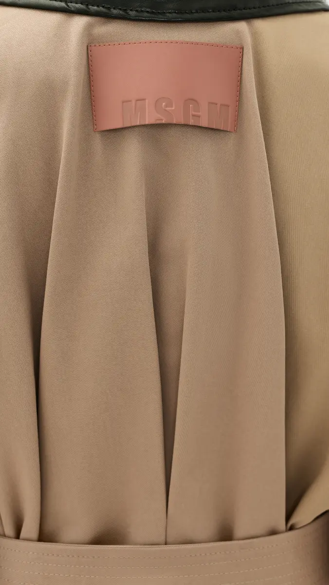 MSGM Gabardine Trench Coat | Thumbnail 6 MSGM Gabardine Trench Coat | Thumbnail 6