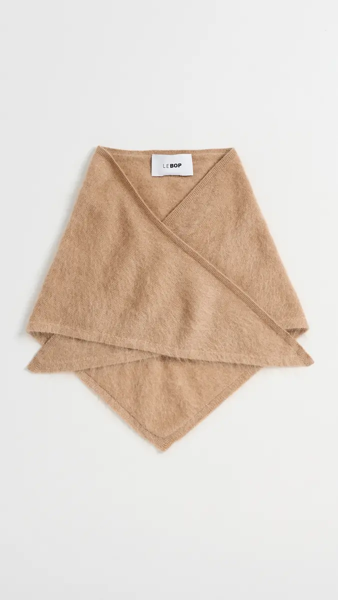 LE BOP Brushed Cashmere Bandana Scarf | Thumbnail 2 LE BOP Brushed Cashmere Bandana Scarf | Thumbnail 2