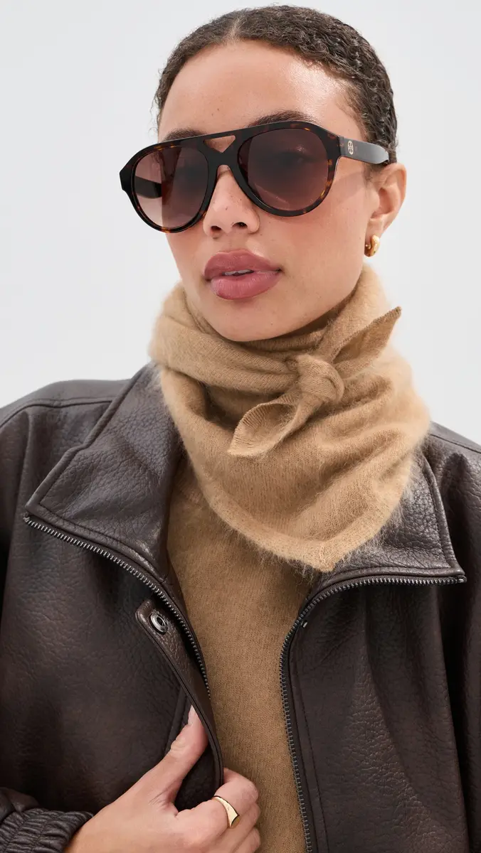 LE BOP Brushed Cashmere Bandana Scarf | Thumbnail 4 LE BOP Brushed Cashmere Bandana Scarf | Thumbnail 4