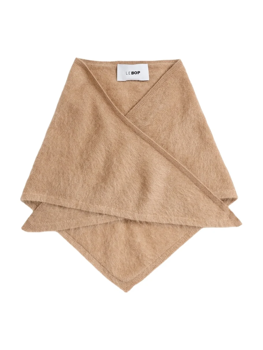 LE BOP Brushed Cashmere Bandana Scarf