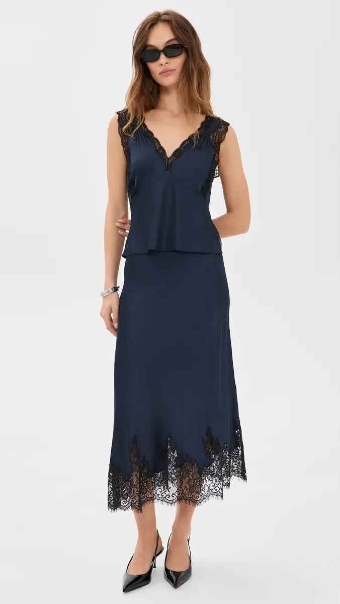 PAIGE Kelso Satin Skirt | Thumbnail 5 PAIGE Kelso Satin Skirt | Thumbnail 5