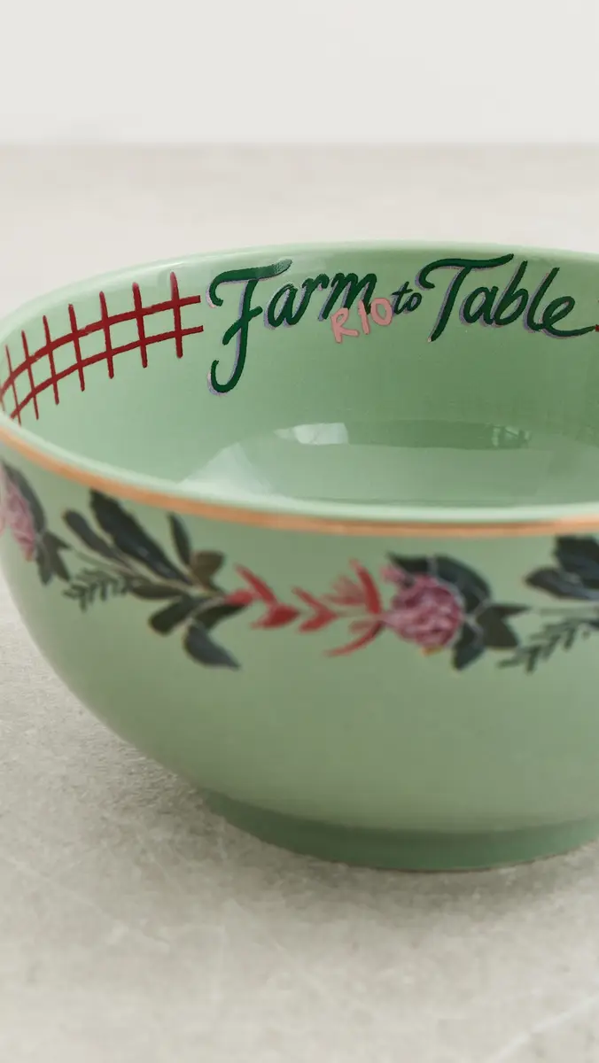 Farm Rio Painted Farm Bowls Set of 2 | Thumbnail 4 Farm Rio Painted Farm Bowls Set of 2 | Thumbnail 4