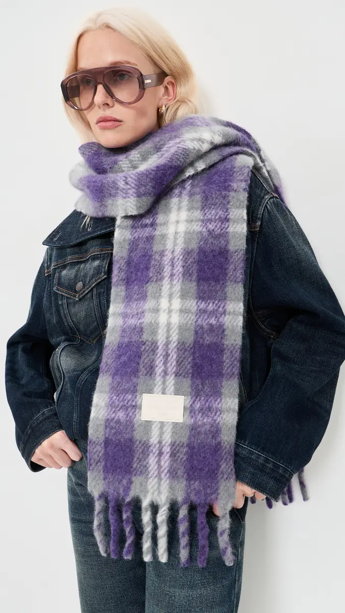 Acne Studios Valley Check Scarf | Thumbnail 3 Acne Studios Valley Check Scarf | Thumbnail 3