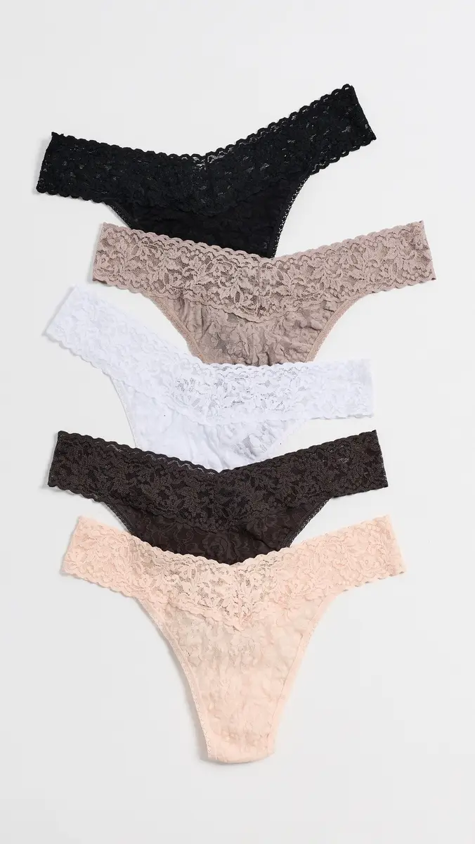 Hanky Panky Original Rise Thong Panties 5-Pack | Thumbnail 2 Hanky Panky Original Rise Thong Panties 5-Pack | Thumbnail 2