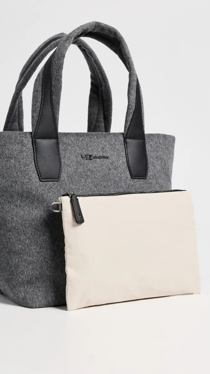 Vee Collective Essence Wool Small Tote | Thumbnail 5 Vee Collective Essence Wool Small Tote | Thumbnail 5