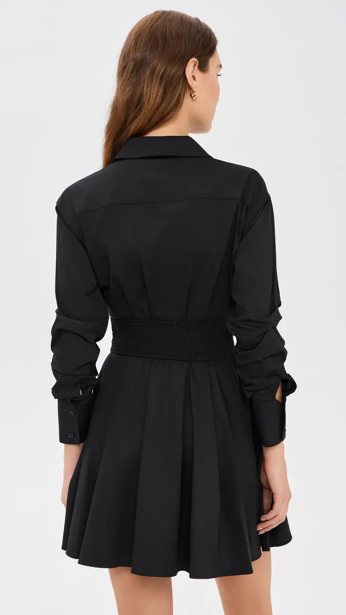 Alice + Olivia Edie Corset Button Down Mini Dress | Thumbnail 3 Alice + Olivia Edie Corset Button Down Mini Dress | Thumbnail 3