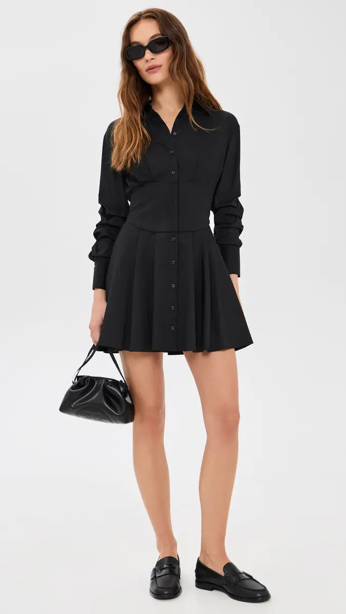 Alice + Olivia Edie Corset Button Down Mini Dress | Thumbnail 5 Alice + Olivia Edie Corset Button Down Mini Dress | Thumbnail 5