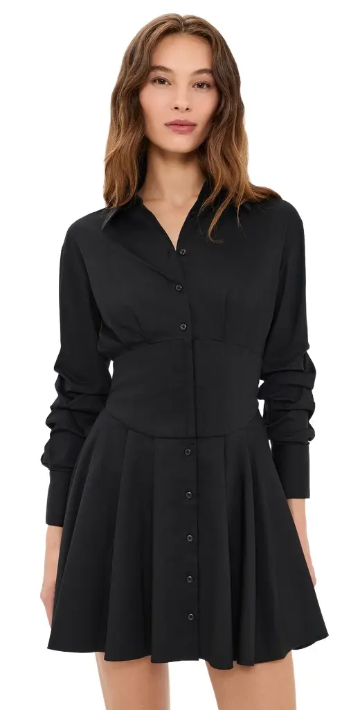 Edie Corset Button Down Mini Dress Edie Corset Button Down Mini Dress