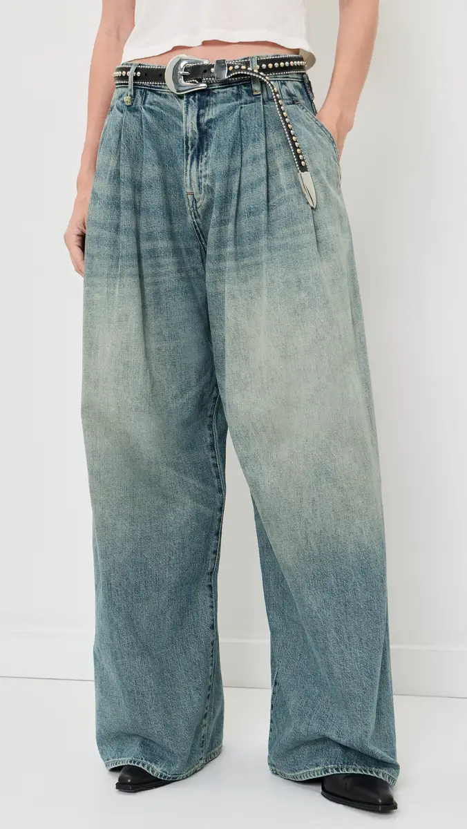R13 Triple Pleat Jeans | Thumbnail 2 R13 Triple Pleat Jeans | Thumbnail 2