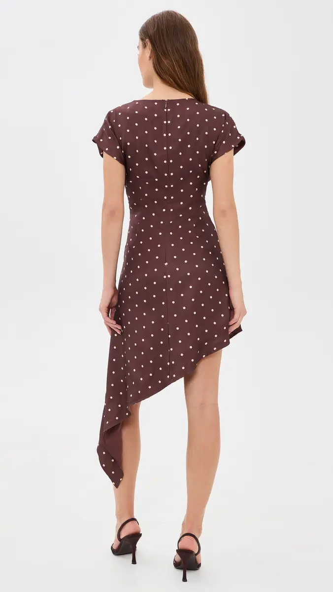 Another Girl Polka Dot Asymmetric Cap Sleeve Dress | Thumbnail 3 Another Girl Polka Dot Asymmetric Cap Sleeve Dress | Thumbnail 3