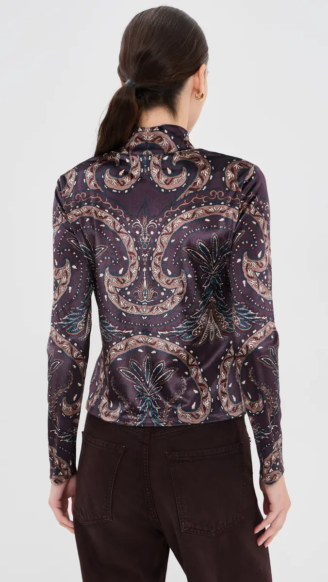 Veronica Beard Nate Velvet Top | Thumbnail 3 Veronica Beard Nate Velvet Top | Thumbnail 3