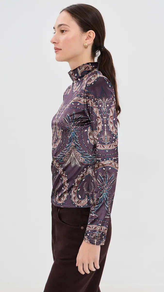Veronica Beard Nate Velvet Top | Thumbnail 4 Veronica Beard Nate Velvet Top | Thumbnail 4