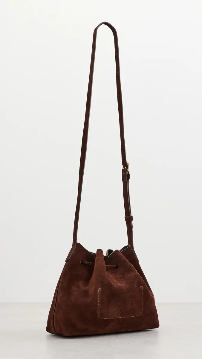 MANSUR GAVRIEL Secchio Suede Crossbody Bag | Thumbnail 4 MANSUR GAVRIEL Secchio Suede Crossbody Bag | Thumbnail 4