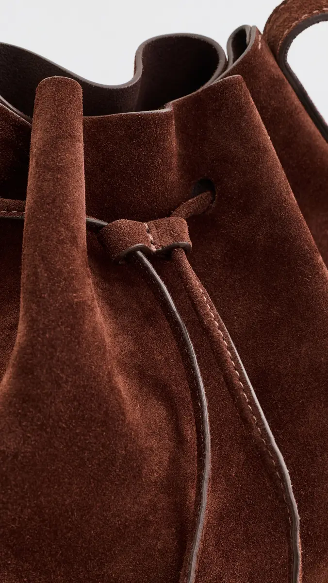MANSUR GAVRIEL Secchio Suede Crossbody Bag | Thumbnail 5 MANSUR GAVRIEL Secchio Suede Crossbody Bag | Thumbnail 5