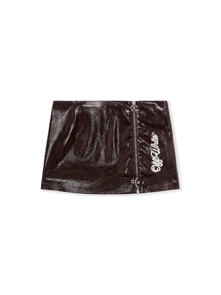 Crinkle Coated Mini Skirt Crinkle Coated Mini Skirt