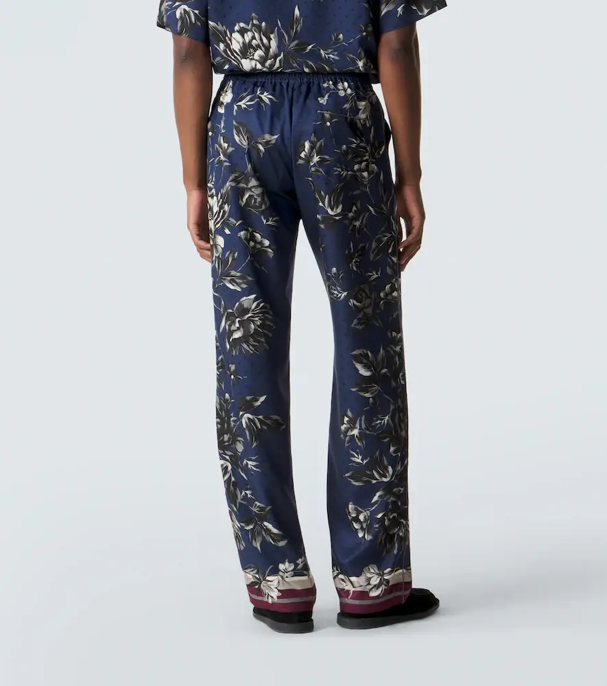 Dolce & Gabbana Floral silk twill wide-leg pants | Thumbnail 5 Dolce & Gabbana Floral silk twill wide-leg pants | Thumbnail 5
