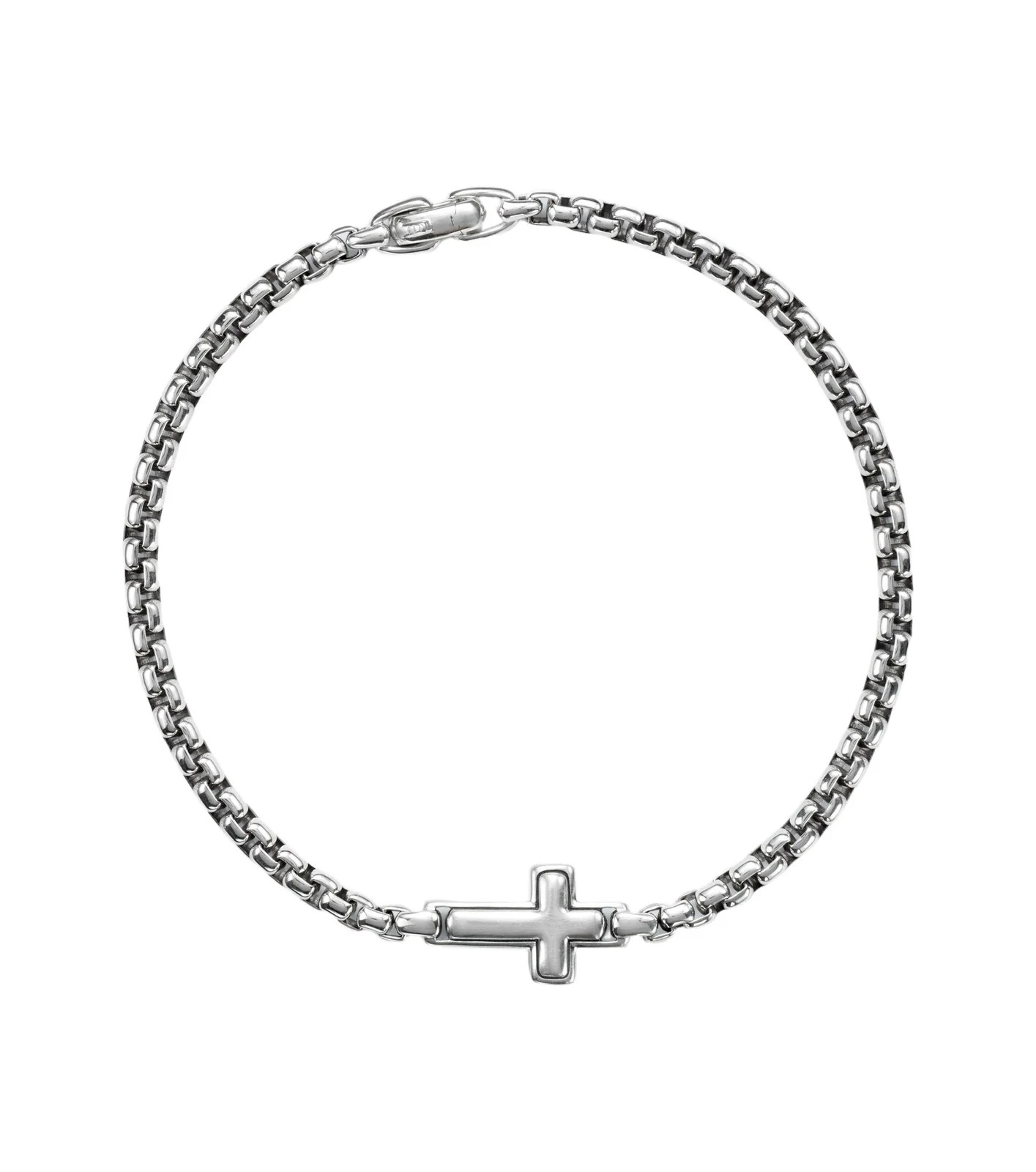 David Yurman Cross Station sterling silver bracelet