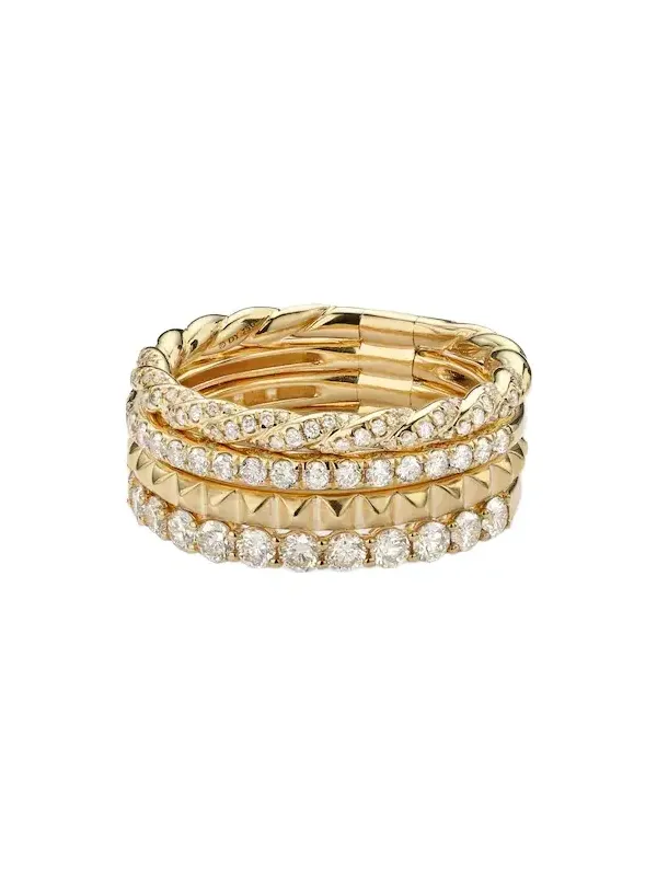 Petite Pavé 18kt gold ring with diamonds Petite Pavé 18kt gold ring with diamonds