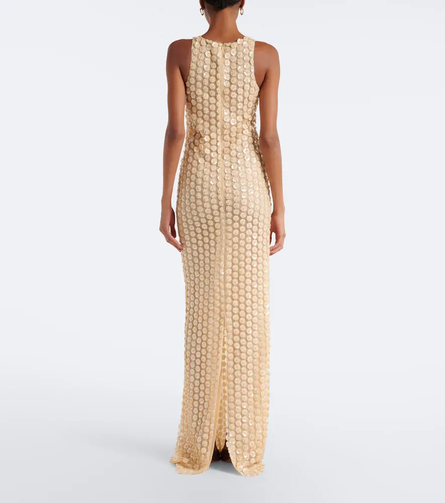The New Arrivals Ilkyaz Ozel Embellished mesh gown | Thumbnail 2 The New Arrivals Ilkyaz Ozel Embellished mesh gown | Thumbnail 2