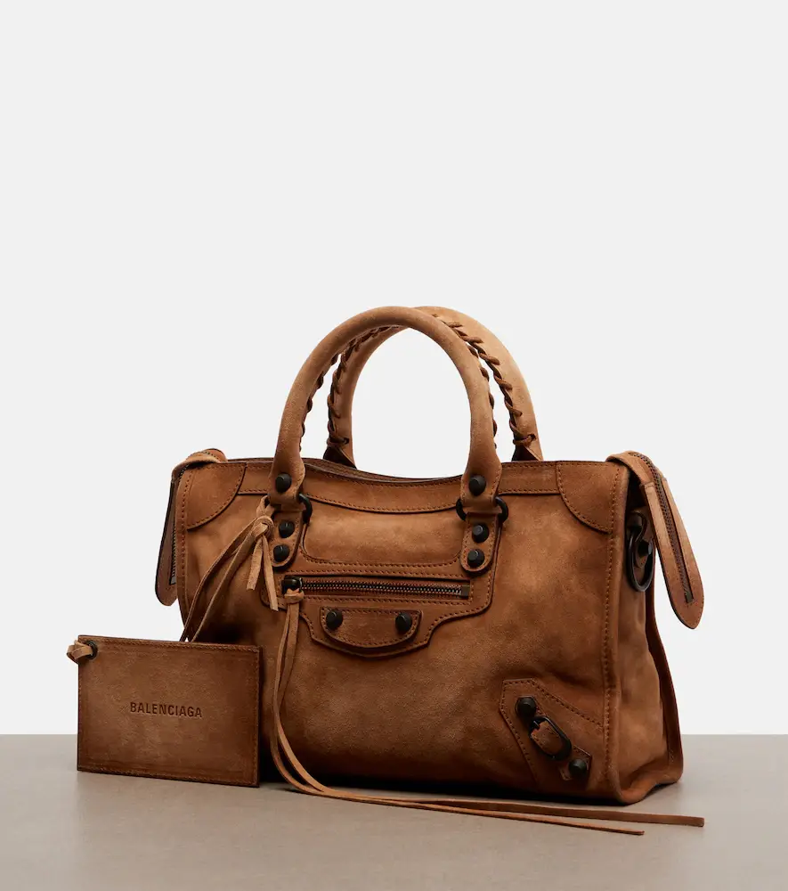 Balenciaga Le City Small suede top-handle bag | Thumbnail 3 Balenciaga Le City Small suede top-handle bag | Thumbnail 3