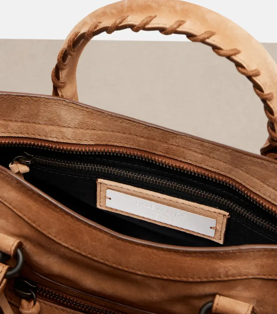 Balenciaga Le City Small suede top-handle bag | Thumbnail 4 Balenciaga Le City Small suede top-handle bag | Thumbnail 4