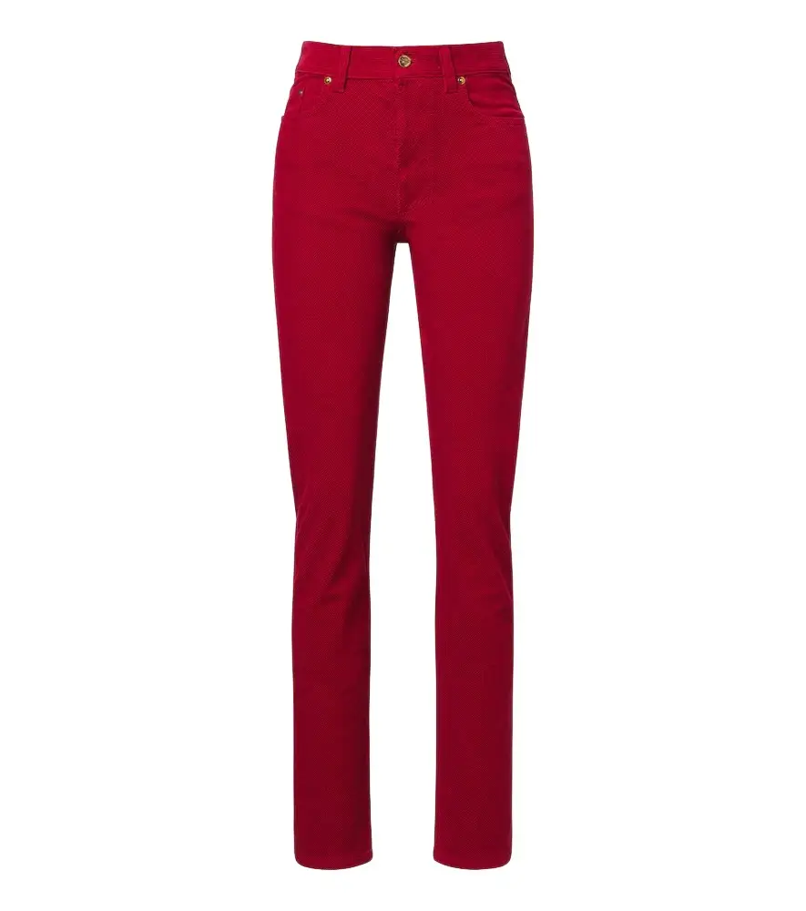 Versace Cotton corduroy slim pants